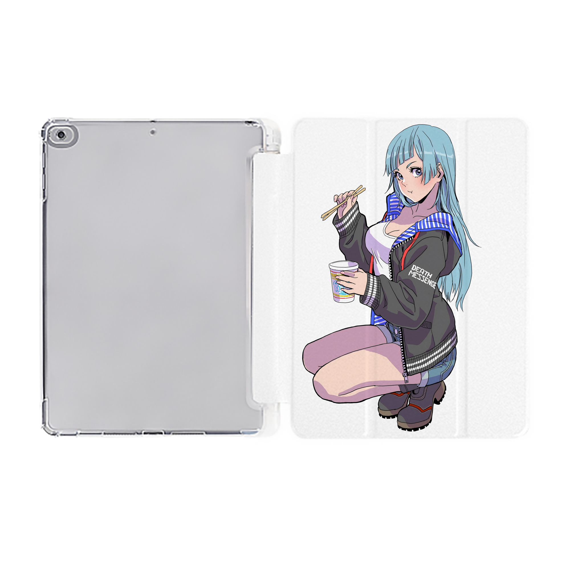 （画像用） 呪術廻戦 Jujutsu Kaisen IPad ケース ペン収納付き 三つ折りスタンド PUレザー×シリコン 対応機種9.5/10.5/10.9インチ